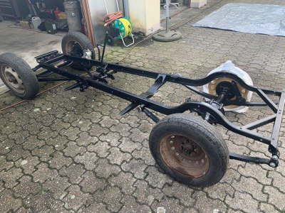 Fahrgestell nach dem reinigen