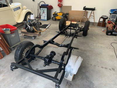 Fahrgestell nach dem reinigen